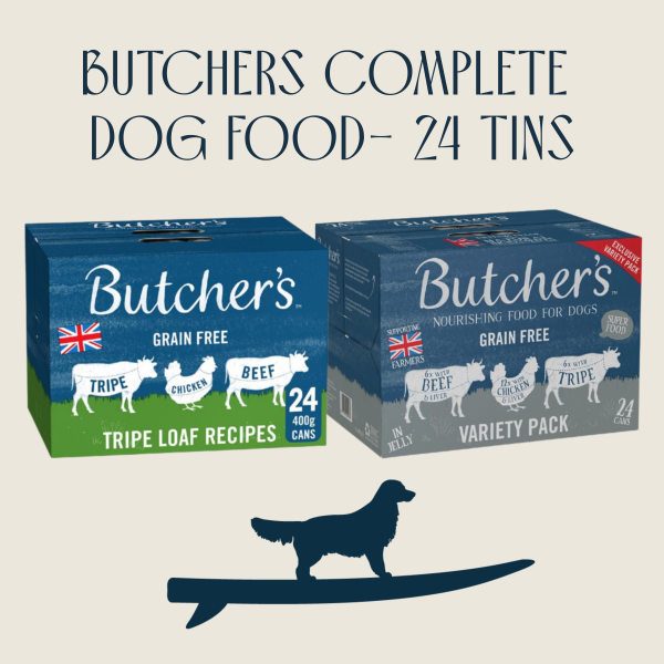 24 tins Butchers Dog Food