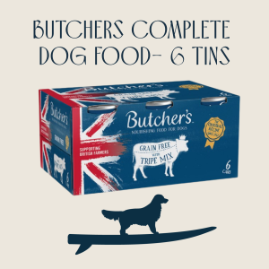 6 tins Butchers Dog Food