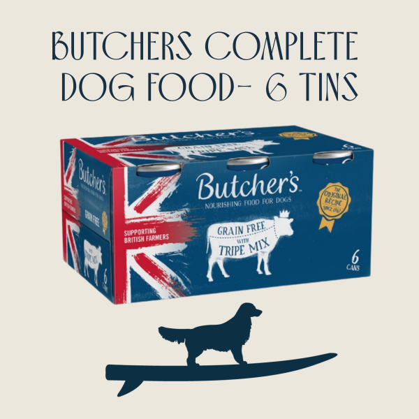 6 tins Butchers Dog Food