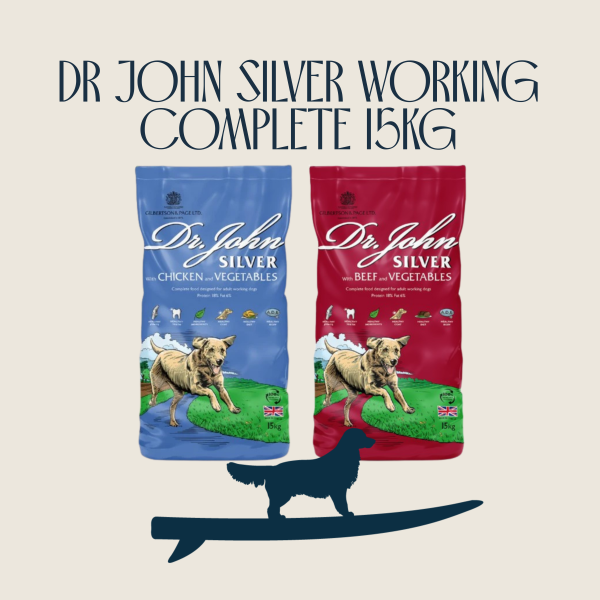 15kg Dr John Silver Complete Dog Food - working